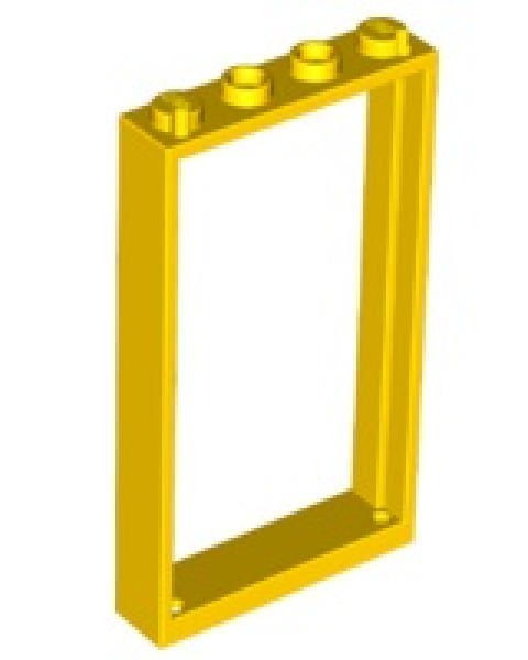 LEGO  Frame 1x4x6 yellow (60596) H14