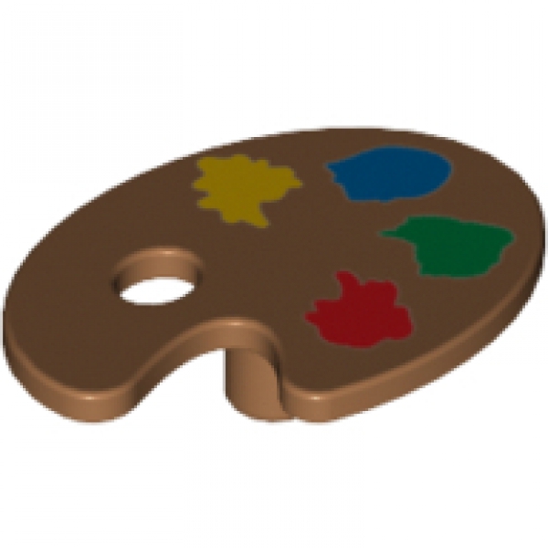 LEGO Minifig Utensil paint palette (93551) T09