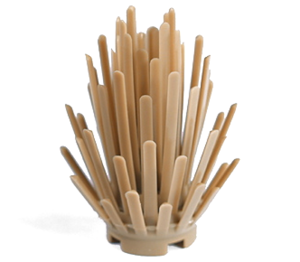 LEGO Pflanze Busch 2x2x4 dunkelbeige (6064) U09