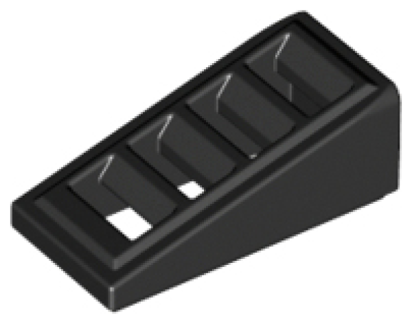 Schrägstein Grill 2x1x2/3 schwarz (61409) i1