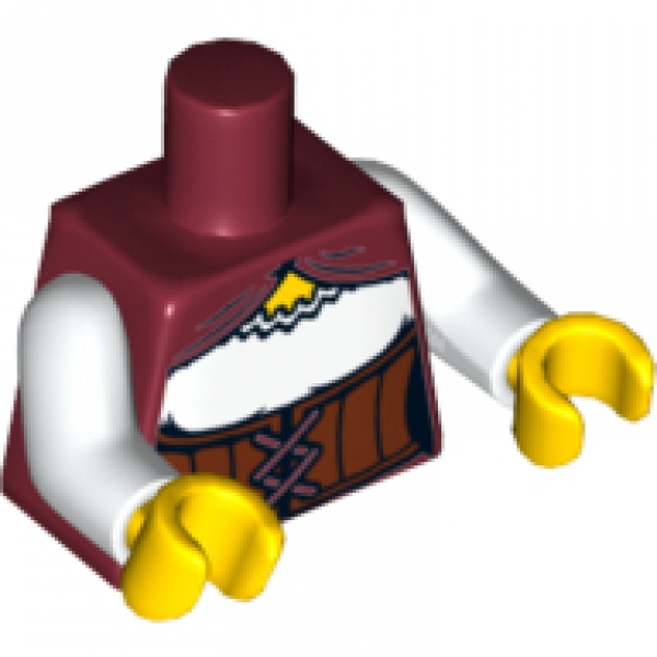 LEGO Minifig Torso dark red "Fortune Teller" (2400) R06