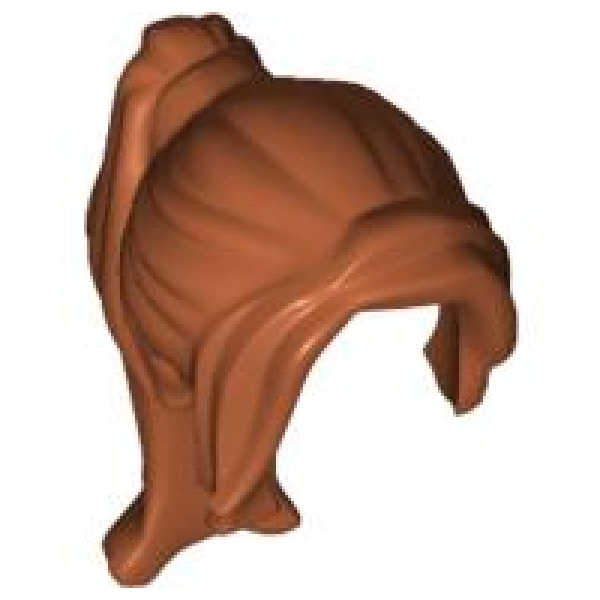 LEGO Hair female long ponytail dark-orange (62696) T08