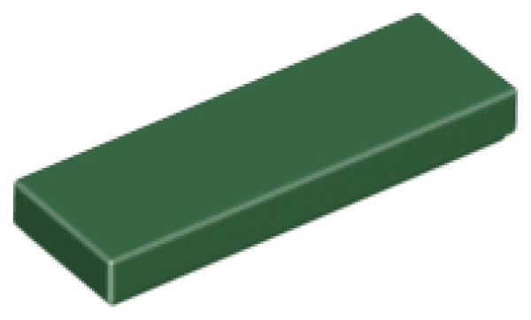 LEGO Fliese 1x3 dunkel-grün (63864) j1