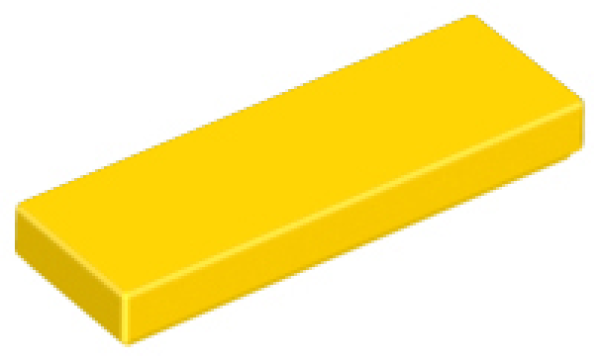 LEGO Fliese 1x3 gelb (63864) FL