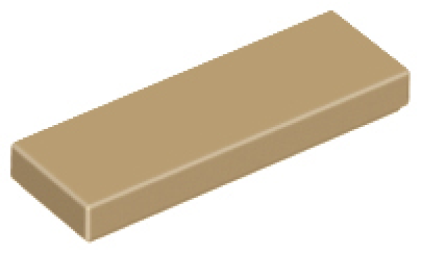 LEGO Fliese 1x3 dunkel-beige (63864) j1