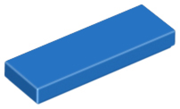 LEGO Fliese 1x3 blau (63864)