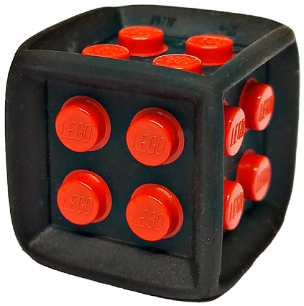 LEGO Cube/Die black/red (64776)