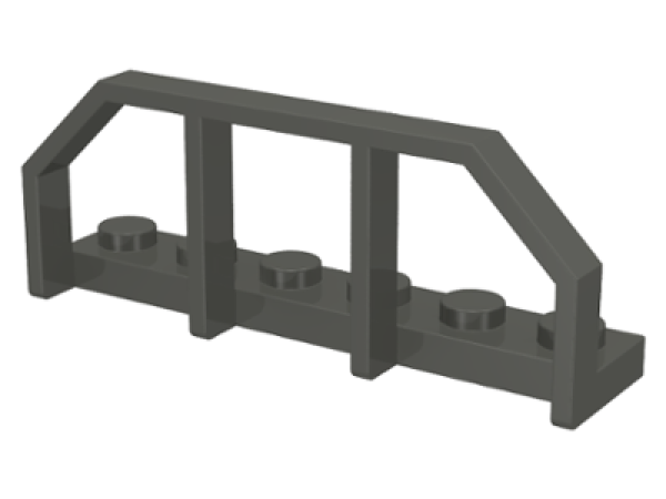 LEGO Platte modifiziert Zug Ende 1x6 altes dunkel-grau (6583) H13