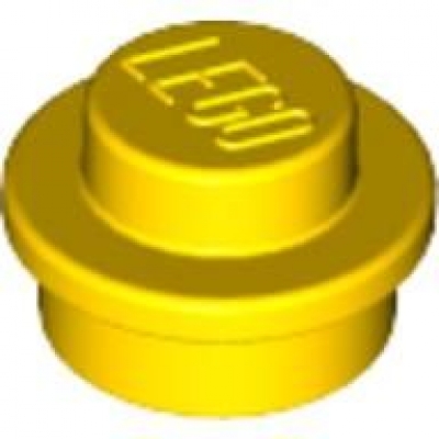 plate 614124 online round 1x1 yellow 