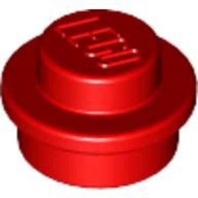 Lego Plate Round 1x1 Red x40 4073 