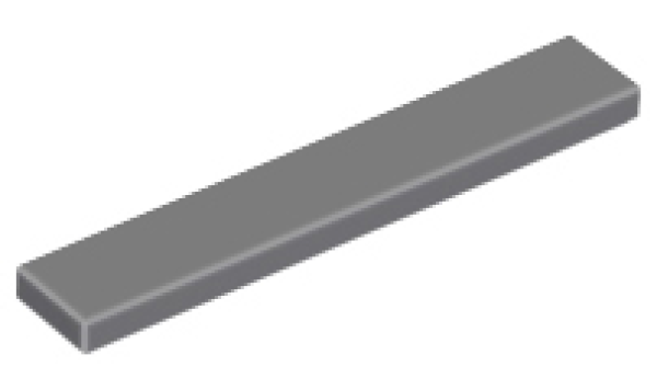 LEGO tile 1x6 dark-gray (6636) K3