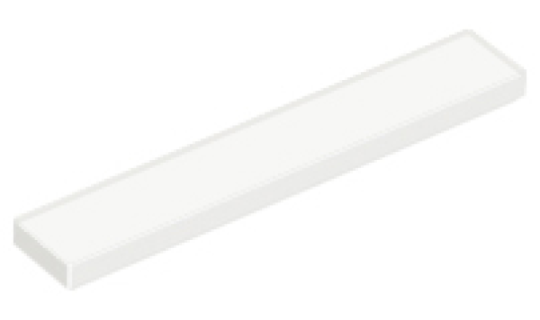 LEGO tile 1x6 white (6636) L1