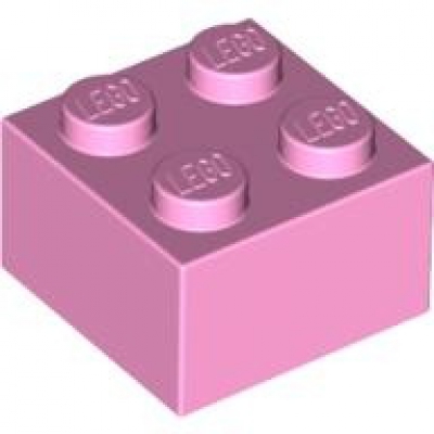 LEGO Stein 2x2 rosa (3003) BR