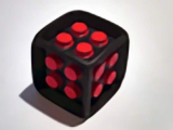 LEGO Cube/Die black/red (64776)