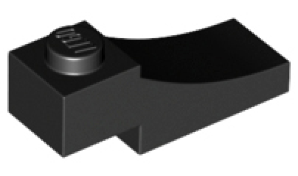 LEGO Bogen 1x3 invers schwarz (70681)