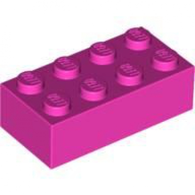 100 Q-Bausteine 2x4 pink (Q3001)