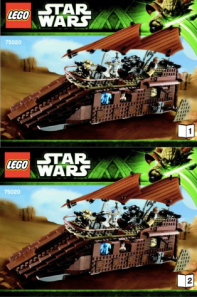 LEGO Bauanleitung Star Wars "Jabba's Sail Barge"  (75020)