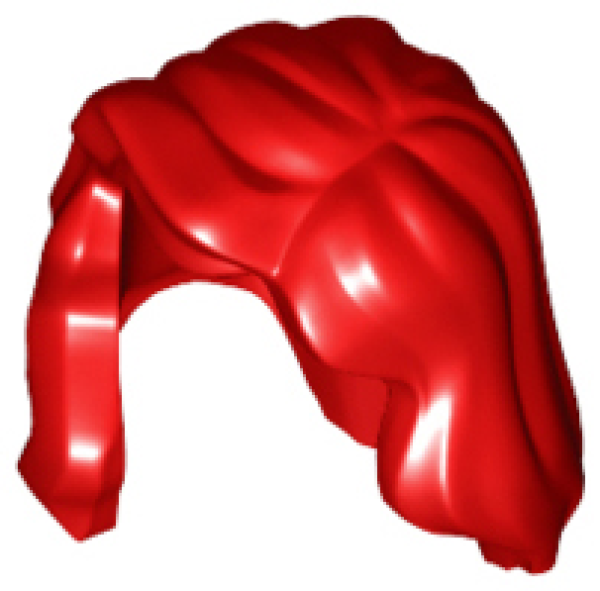 LEGO Hair female mid-length red (85974) T08