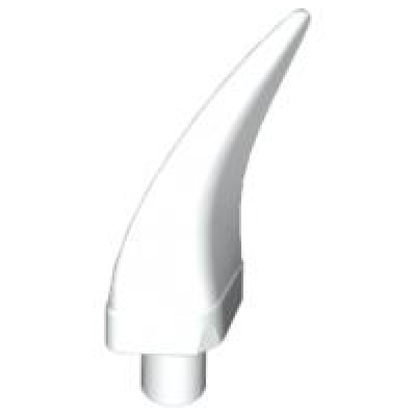 LEGO Tier Teil Horn/Kralle weiss (87747) V09