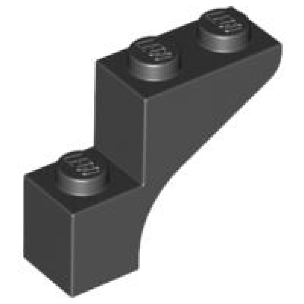 LEGO Bogen 1x3x2 schwarz (88292)