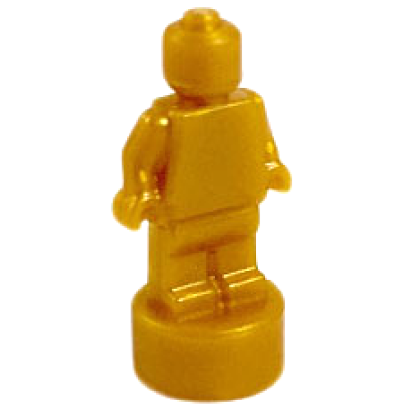 LEGO Minifig trophy statuette pearl gold (90398) T11