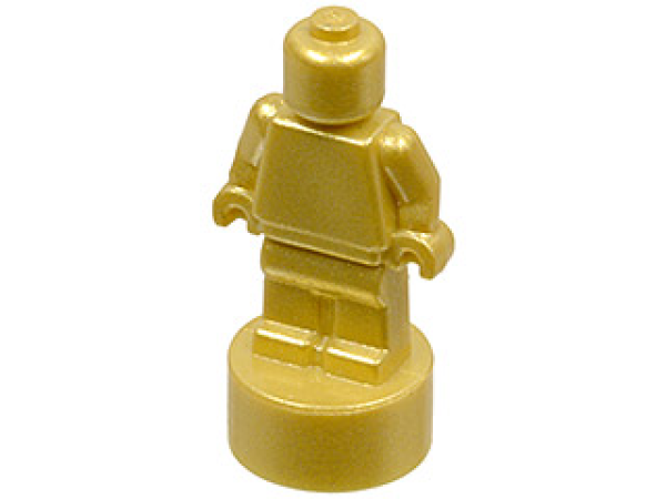 LEGO Minifig trophy statuette metallic gold (90398) T10