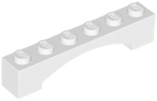 LEGO Bogen 1x6x1 weiss (92950)
