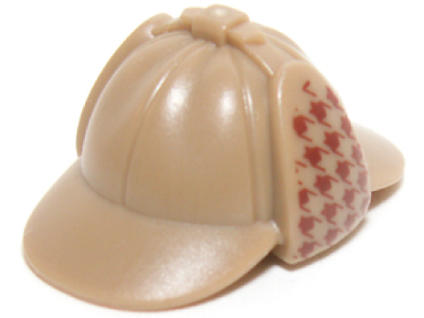 LEGO Minifig Kopfbedeckung Kappe dunkel beige (95319) T06