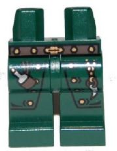 LEGO Legs dark green wizard Kingdoms S14