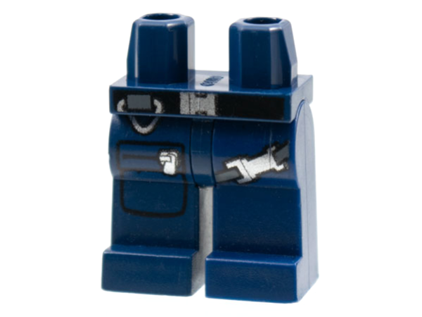 LEGO Legs dark blue with belt S15