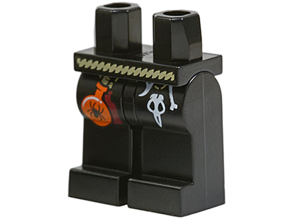 LEGO Minifig Beine Dragon Wizard schwarz  R16