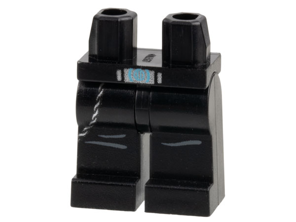 LEGO Legs black with belt  S15