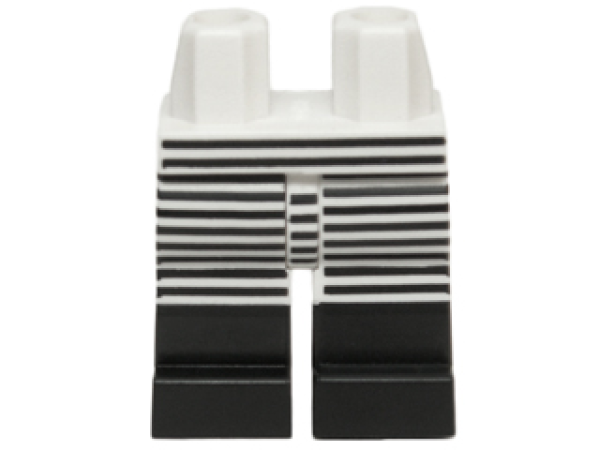 LEGO Minifig Beine schwarz/weiss gestreift  S16