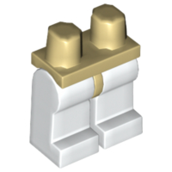 LEGO Minifig Beine weiß/beige S16