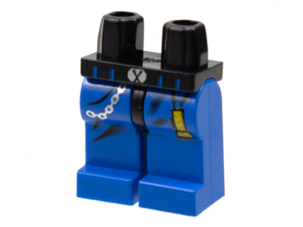 LEGO Minifig Legs blue with flashlight and chain S14