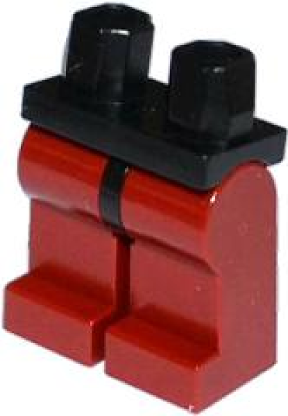 LEGO Legs assembly dark-red/black (7059) S13