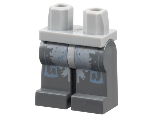 LEGO Legs assembly dark gray/light gray Atlantis Hammerhead S14