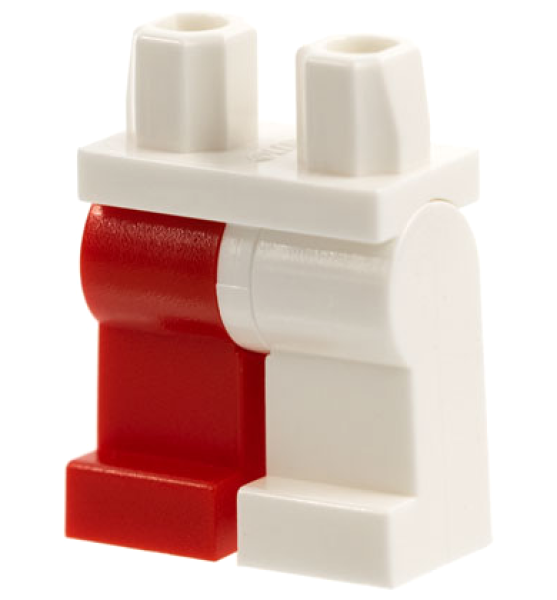 LEGO Legs assembly red (730) S10