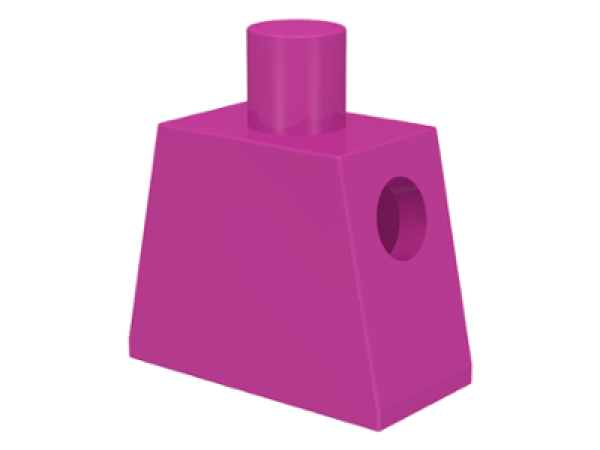 LEGO Minifig Dunkelrosa Torso Plain (832) Q10