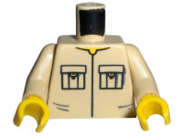 LEGO Minifig Torso Shirt beige (334) R05