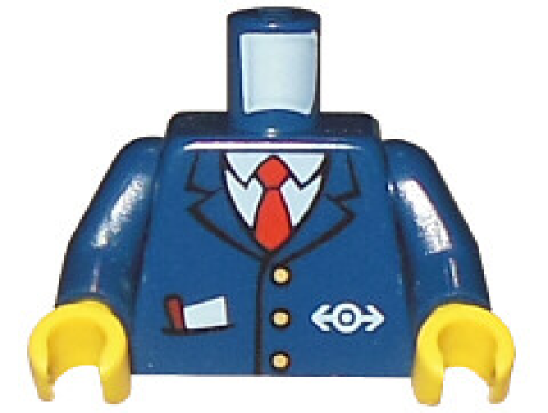 LEGO Torso Zug Anzug mit Logo dunkel-blau (556) Q07