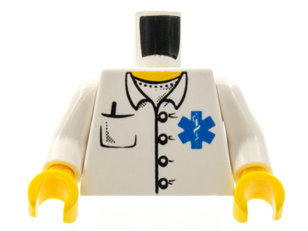 LEGO Minifig Torso Arzt (409) R06