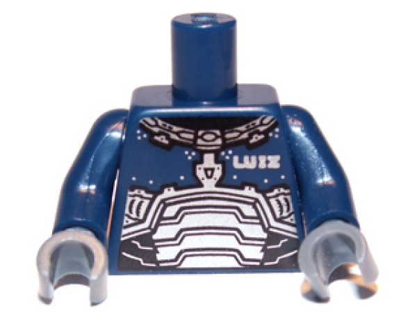 LEGO Minifig Torso dunkelblau "Galaxy / Luiz" (867) Q05