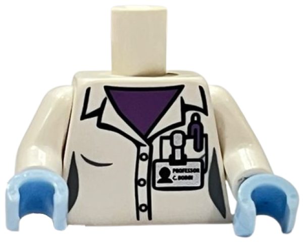 LEGO Minifig  Torso weiss "Wissenschaftler" (973) Q06