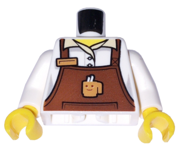 LEGO Minifig Torso Barista (1454) Q06