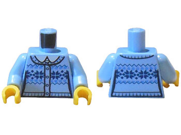 LEGO Minifig Torso Gestrickter Cardigan-Pullover (2683) R08