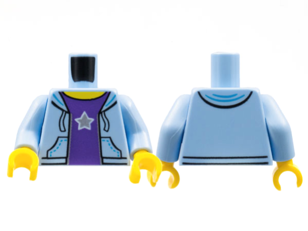 LEGO Minifig Torso Sweatshirt mit Kapuze (1410) Q06