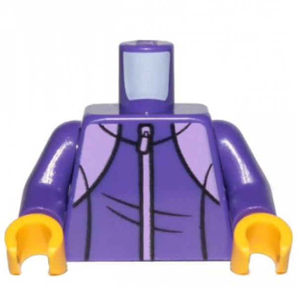 LEGO Minifig Torso "Sportjacke" "Camper" lila (390) P05