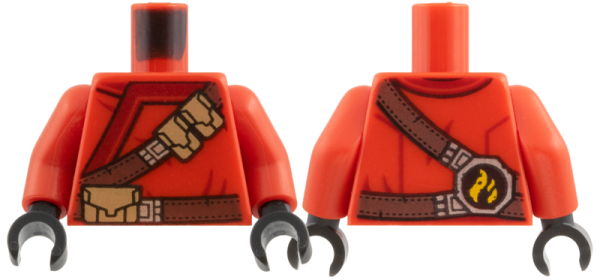 LEGO Minifig Torso Ninjago-Robe rot (1600) Q08