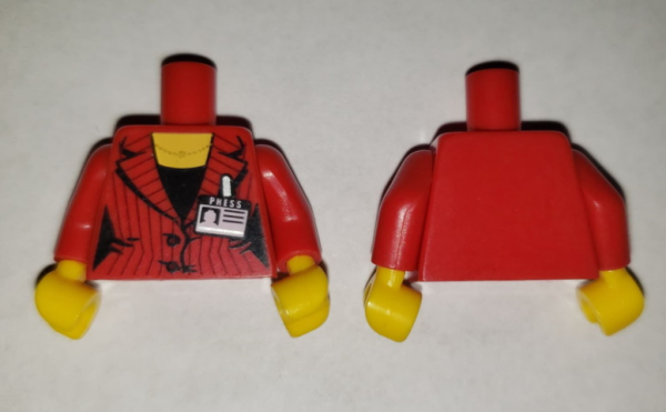 LEGO Minifig Torso Suit jacket red (1460) Q06